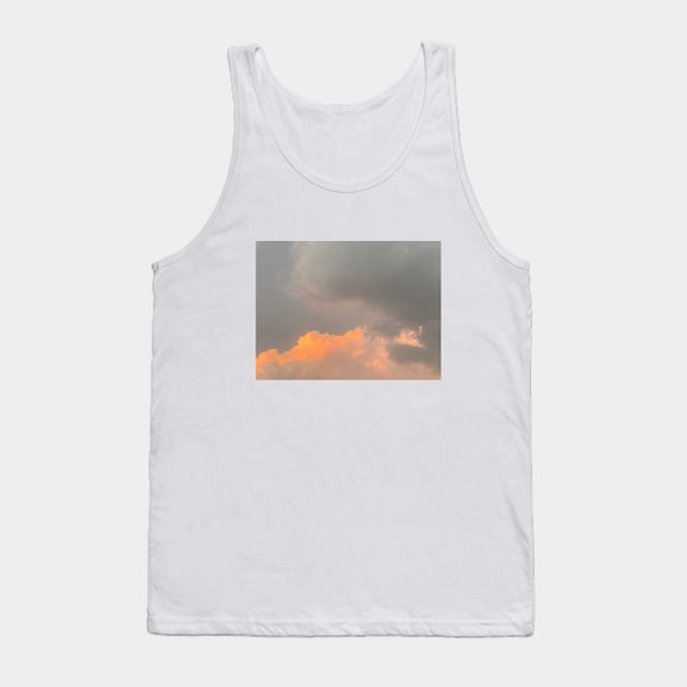 Two Tone Clouds - Sunset Clouds Tank Top by SpHu24